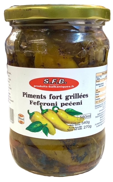 Piments grillés piquant 580ml SFB